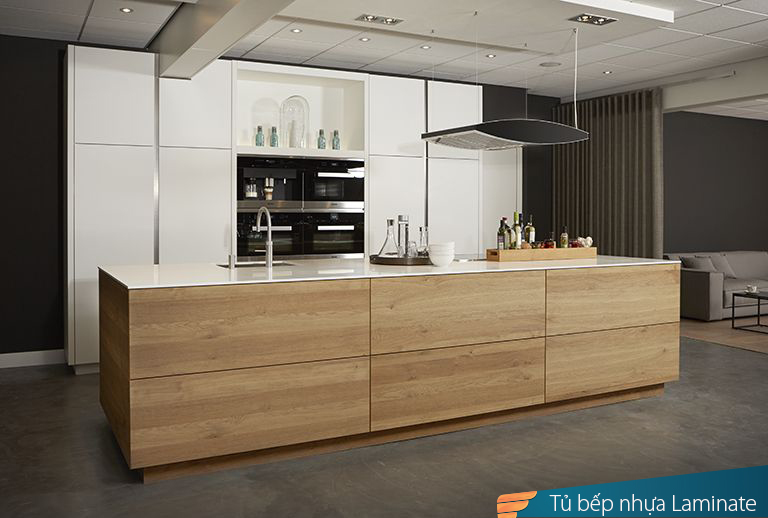 tủ bếp nhựa laminate